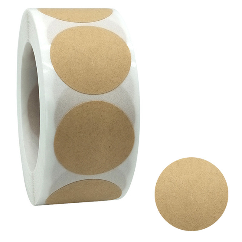 Letter Envelope Kraft - 500Pcs Kraft Paper Stickers Round Blank