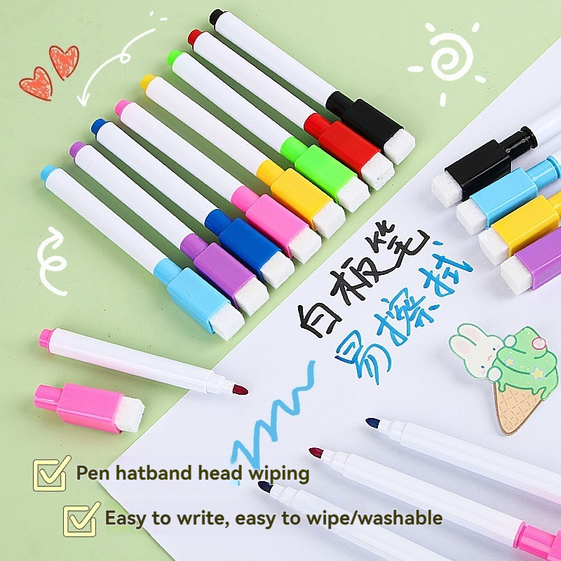 Whiteboard Marker Set - 5/100Pcs Washable Dry Erase Whiteboard Markers,
