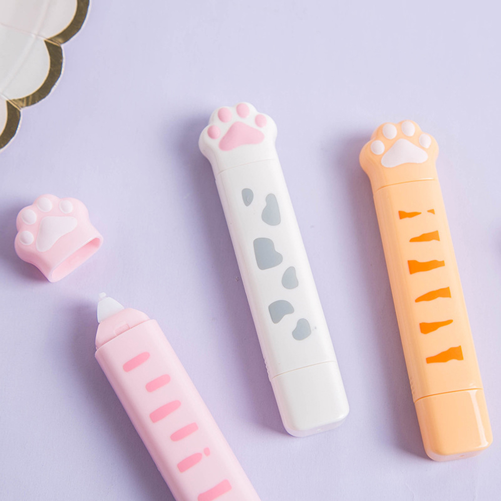 Correction Tape Roller - Cute Cat Paw Roller Glue Correction