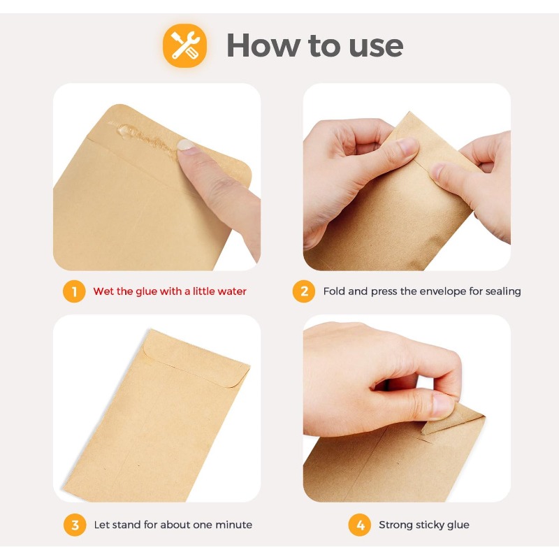 50Pcs Cash Envelopes Money Con – Letter Envelope Kraft recenzja i cena