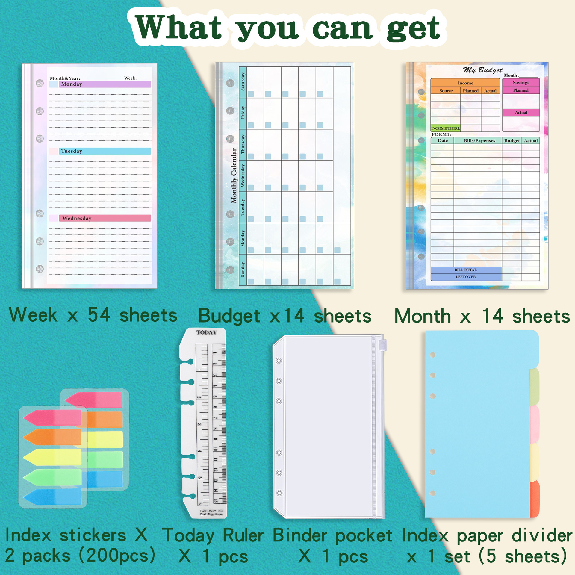 2026 NEW A6 Loose Leaf Noteboo – Planner Weekly Budget recenzja i cena