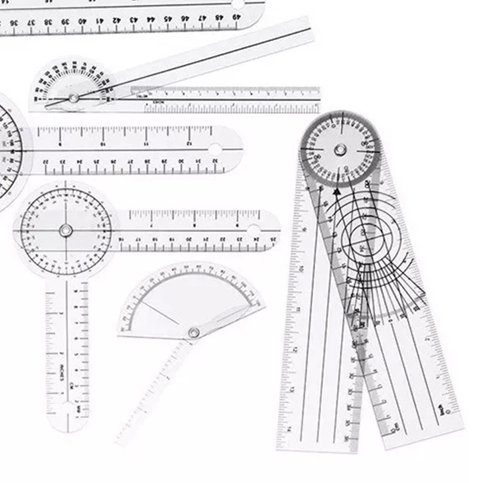 6PCS Medical Goniometer Set PV – Ruler Set Transparent recenzja i cena