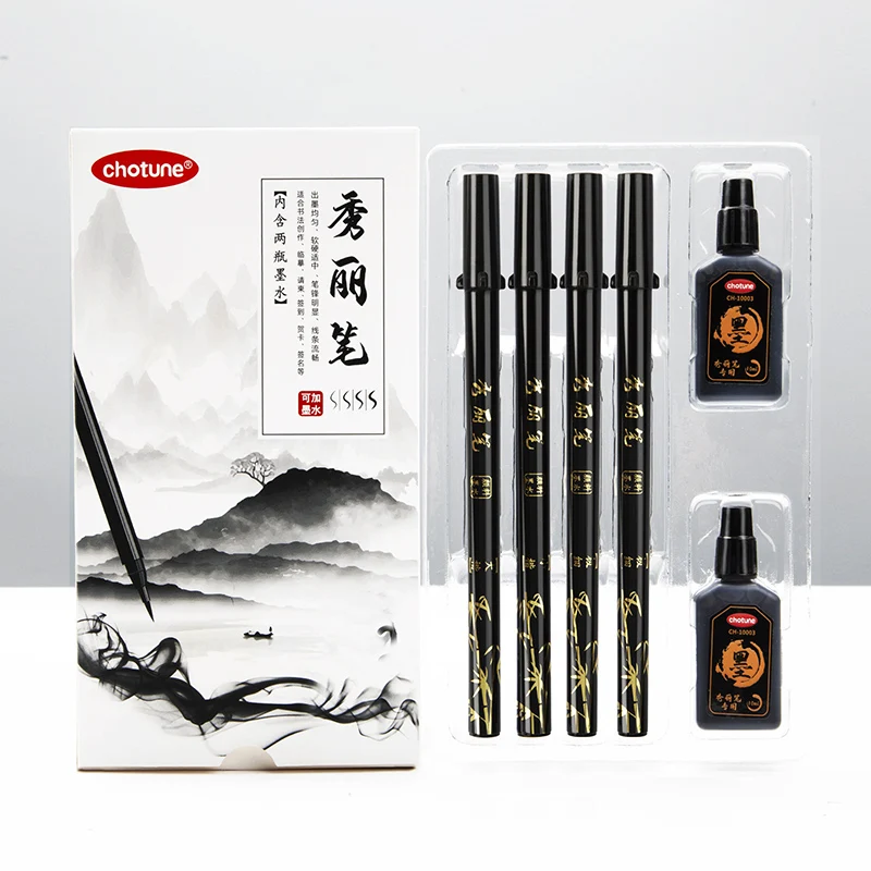 Brush Lettering Pens Set Black – Fountain Pen Ink recenzja i cena