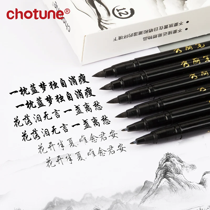 Brush Lettering Pens Set Black – Fountain Pen Ink recenzja i cena
