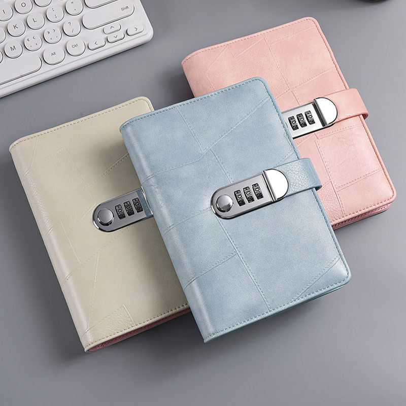 A6 PU Leather Password Lock Bi – Planner Weekly Budget recenzja i cena