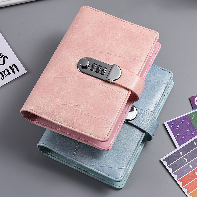 A6 PU Leather Password Lock Bi – Planner Weekly Budget recenzja i cena
