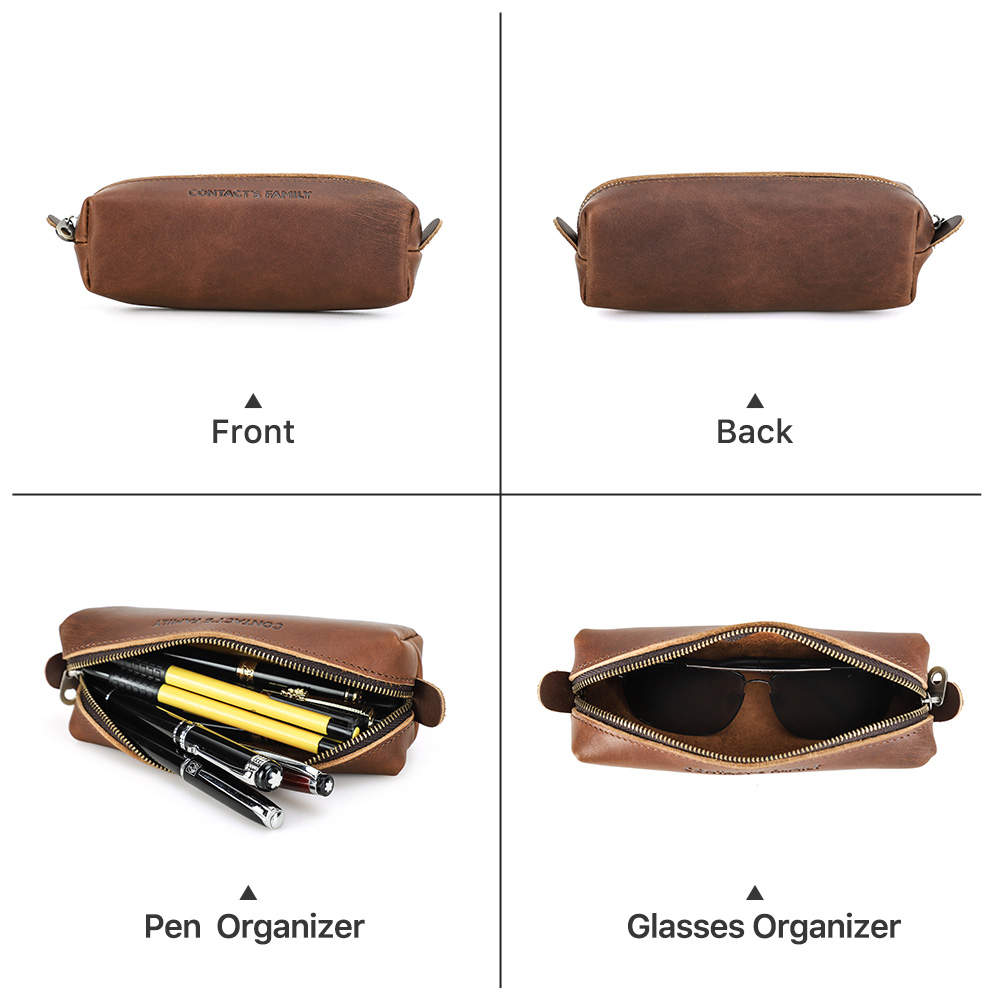 Retro Leather Pencil Case High – Stationery Supplies Business recenzja i cena