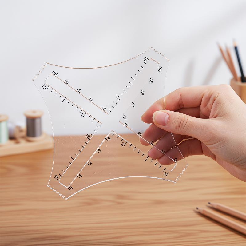 Acrylic Transparent Knitting D – Ruler Set Transparent recenzja i cena