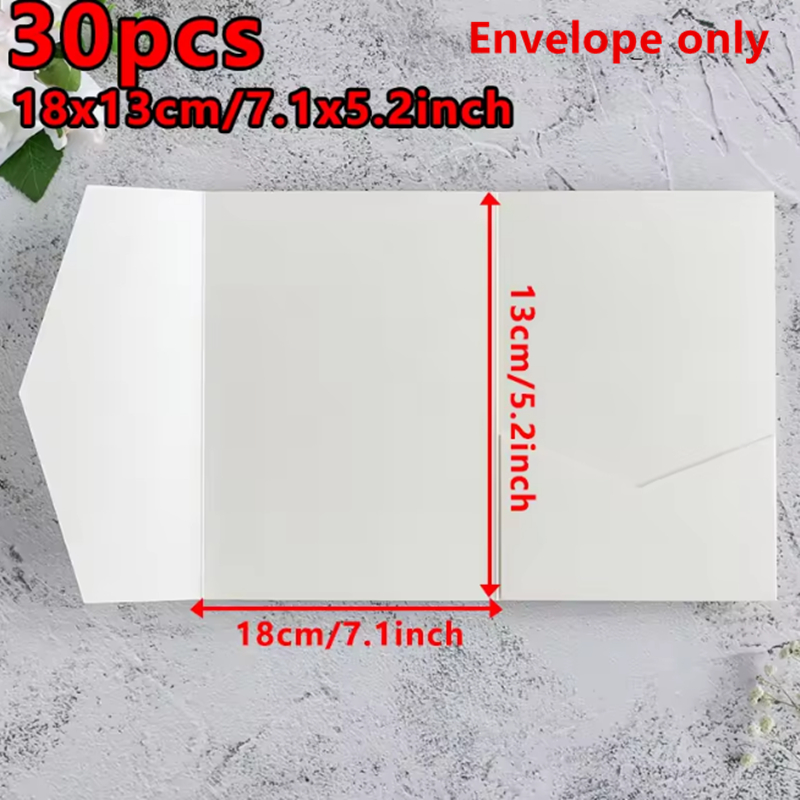 30pcs 18x13cm Green Envelopes  – Stationery Supplies Business recenzja i cena