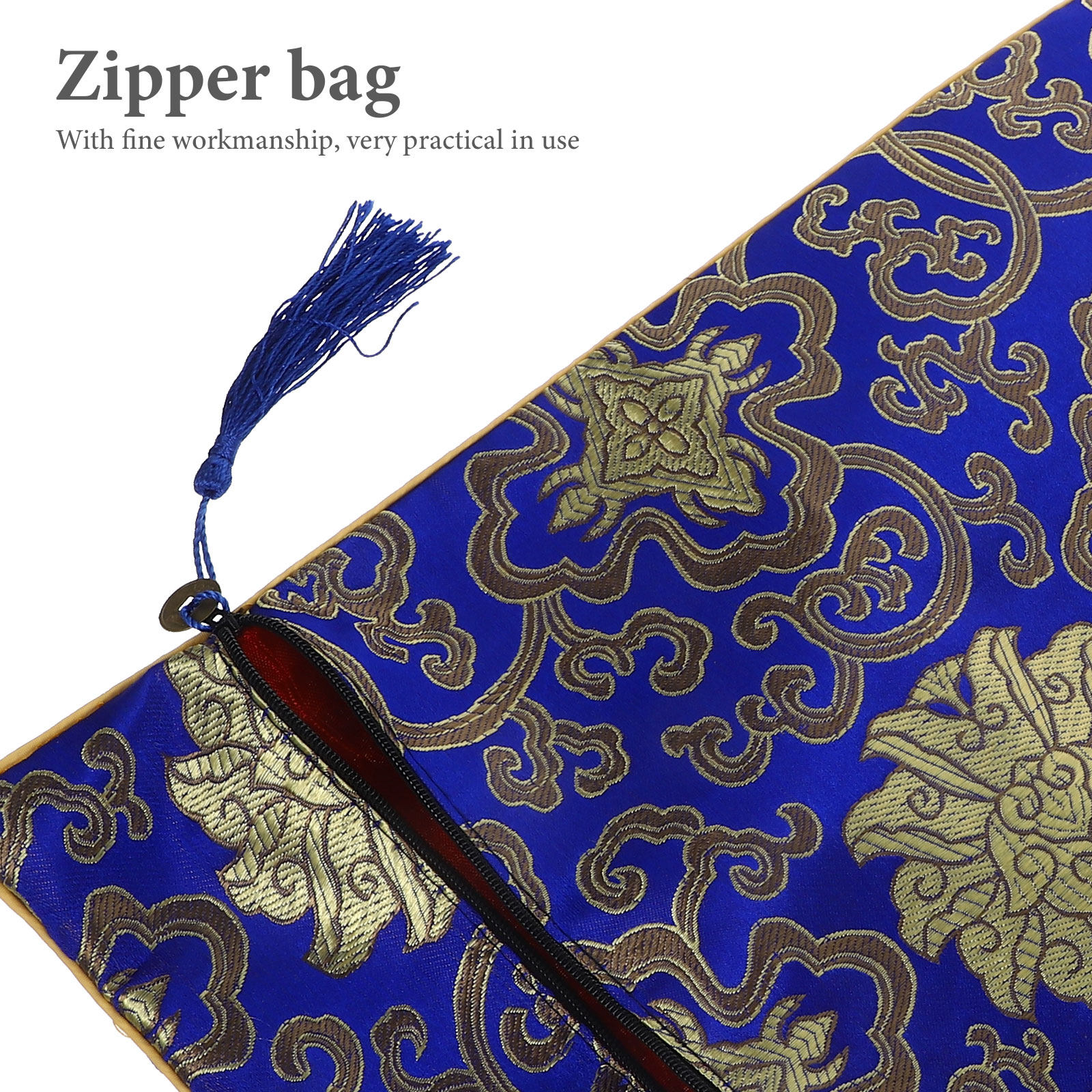 Chic Chinese Pattern Zipper Pe – Pencil Case Large recenzja i cena