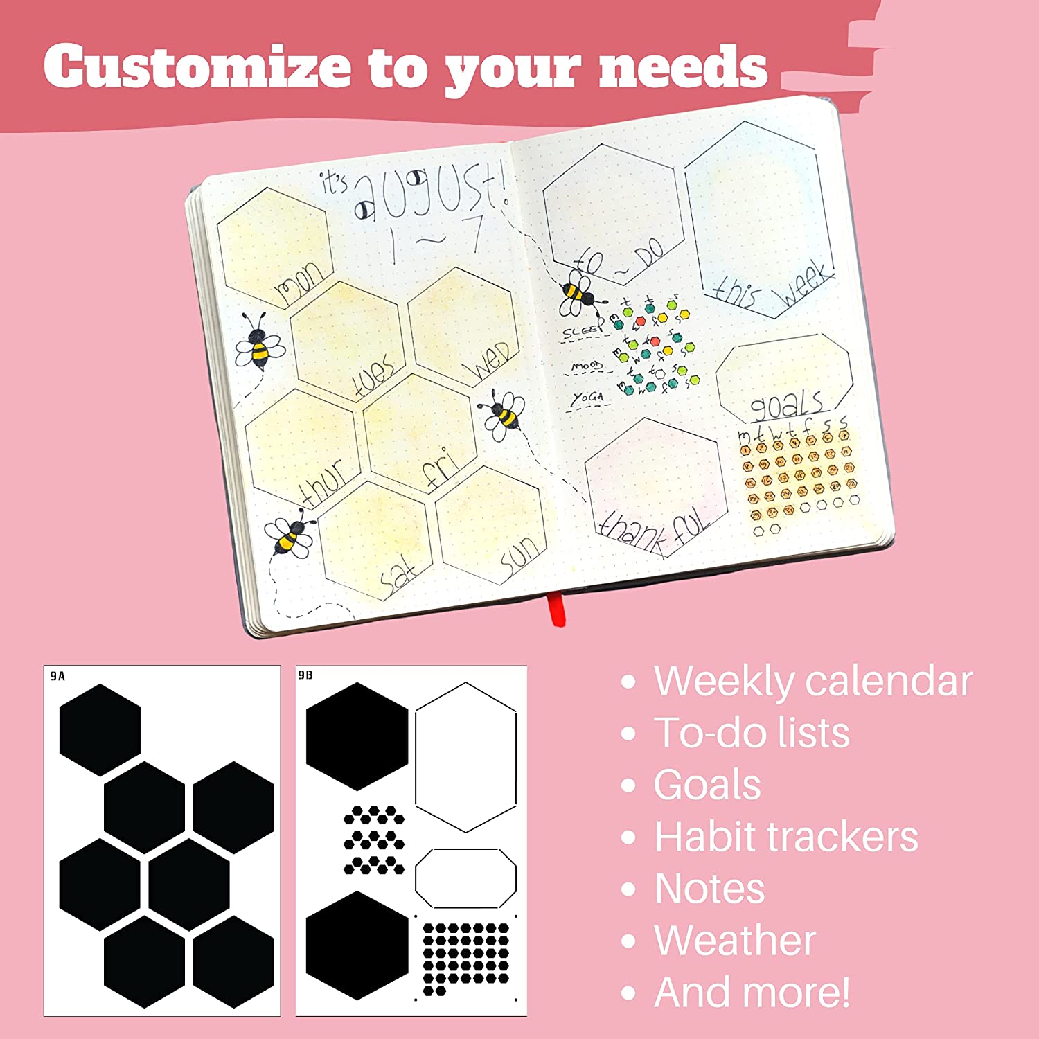 6Pack Reusable Plastic Weekly  – Notebook Dotted A5 recenzja i cena