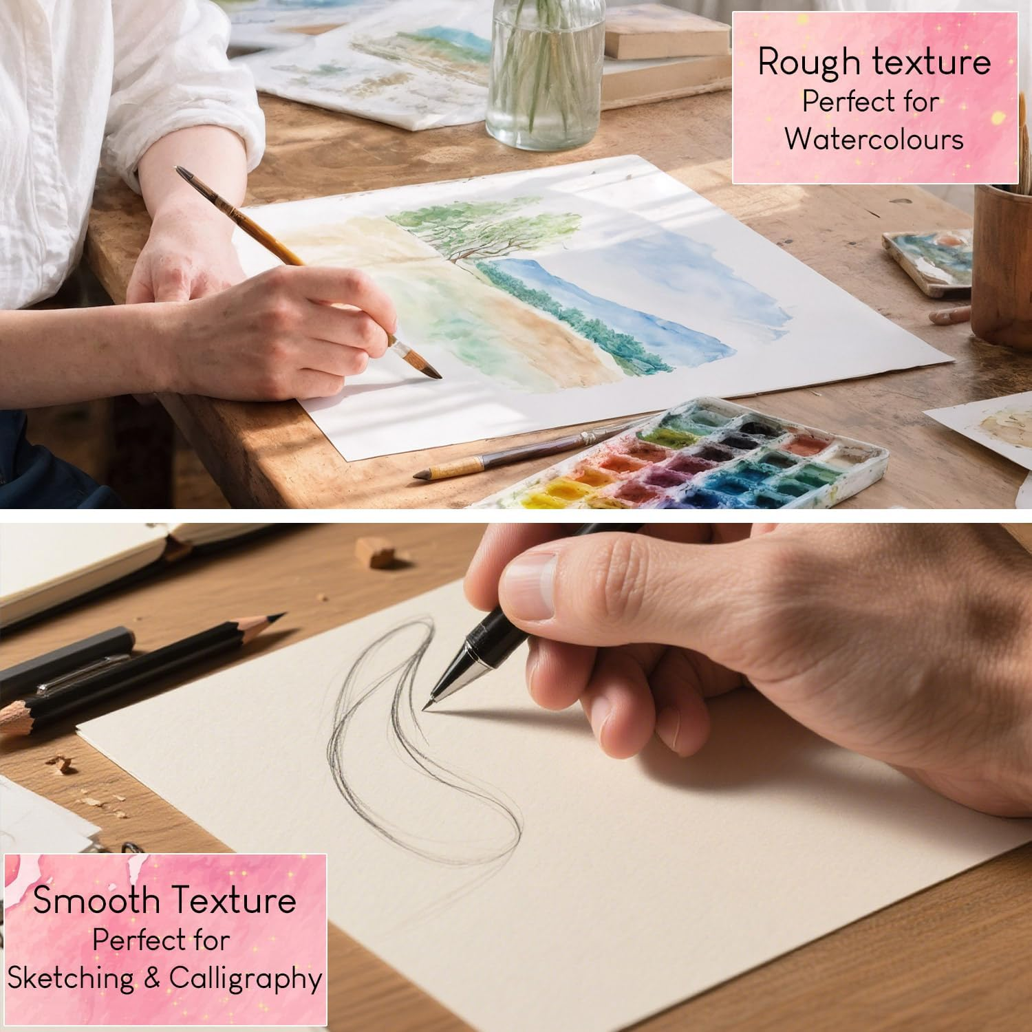 210x210mm Square Watercolor Pa – Art Sketchbook Ring recenzja i cena