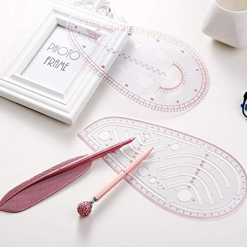 French Curve Cutting Ruler Fas – Ruler Set Transparent recenzja i cena