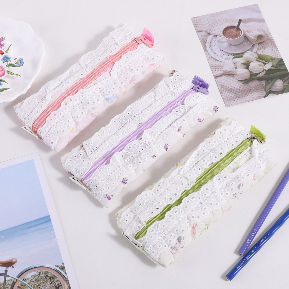 1 pc embroidered lace pencil b – Stationery Office And School Supply Stores recenzja i cena