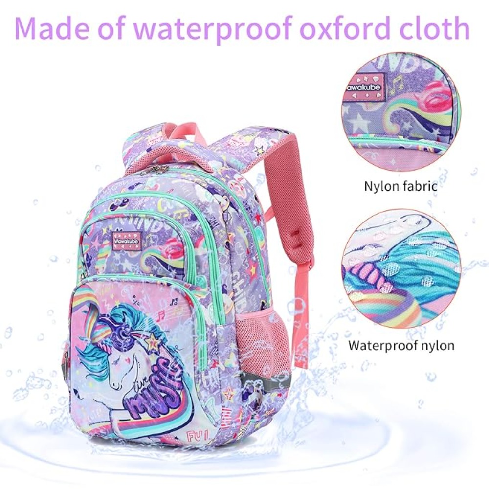 3PCS Kids Backpack Set Unicorn – Pencil Case Large recenzja i cena