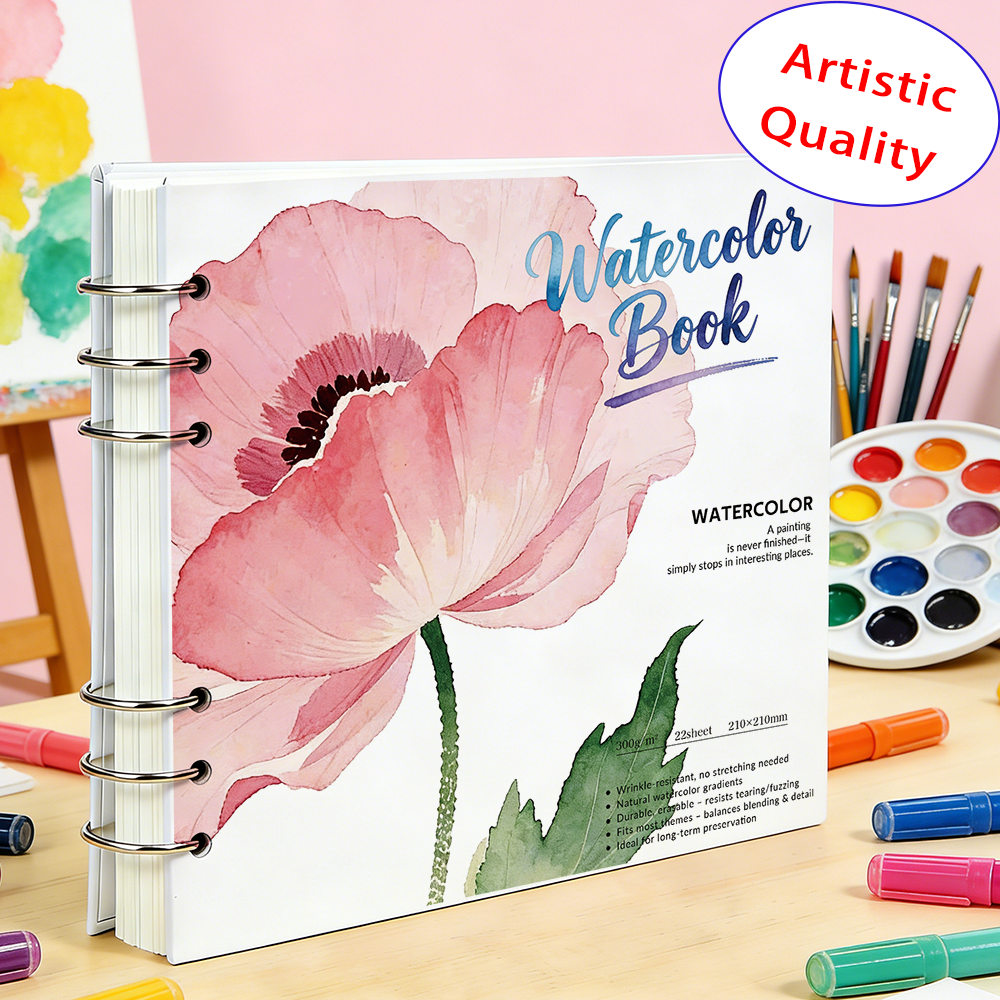 Watercolor Book 210x210mm 300G – Art Sketchbook Ring recenzja i cena