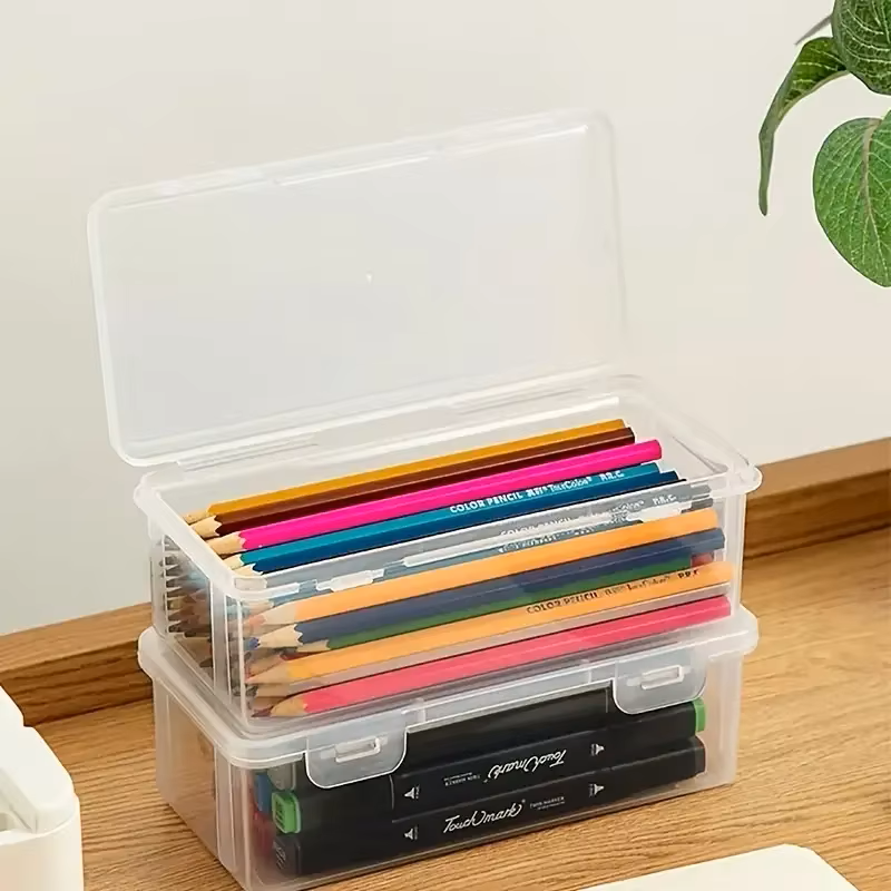 4 large transparent PP storage – Stationery And Office Supply Stores recenzja i cena