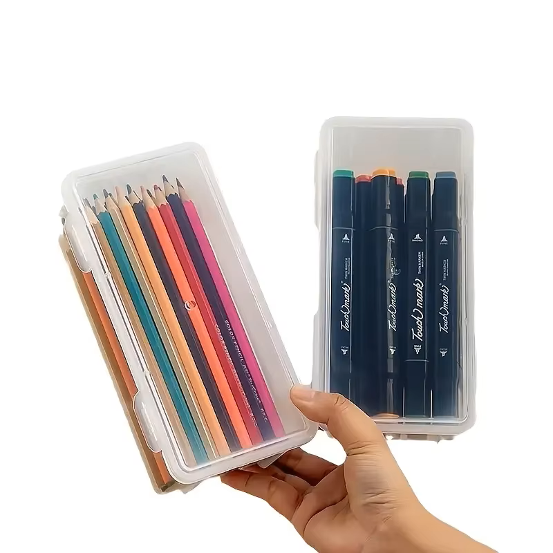 4 large transparent PP storage – Stationery And Office Supply Stores recenzja i cena