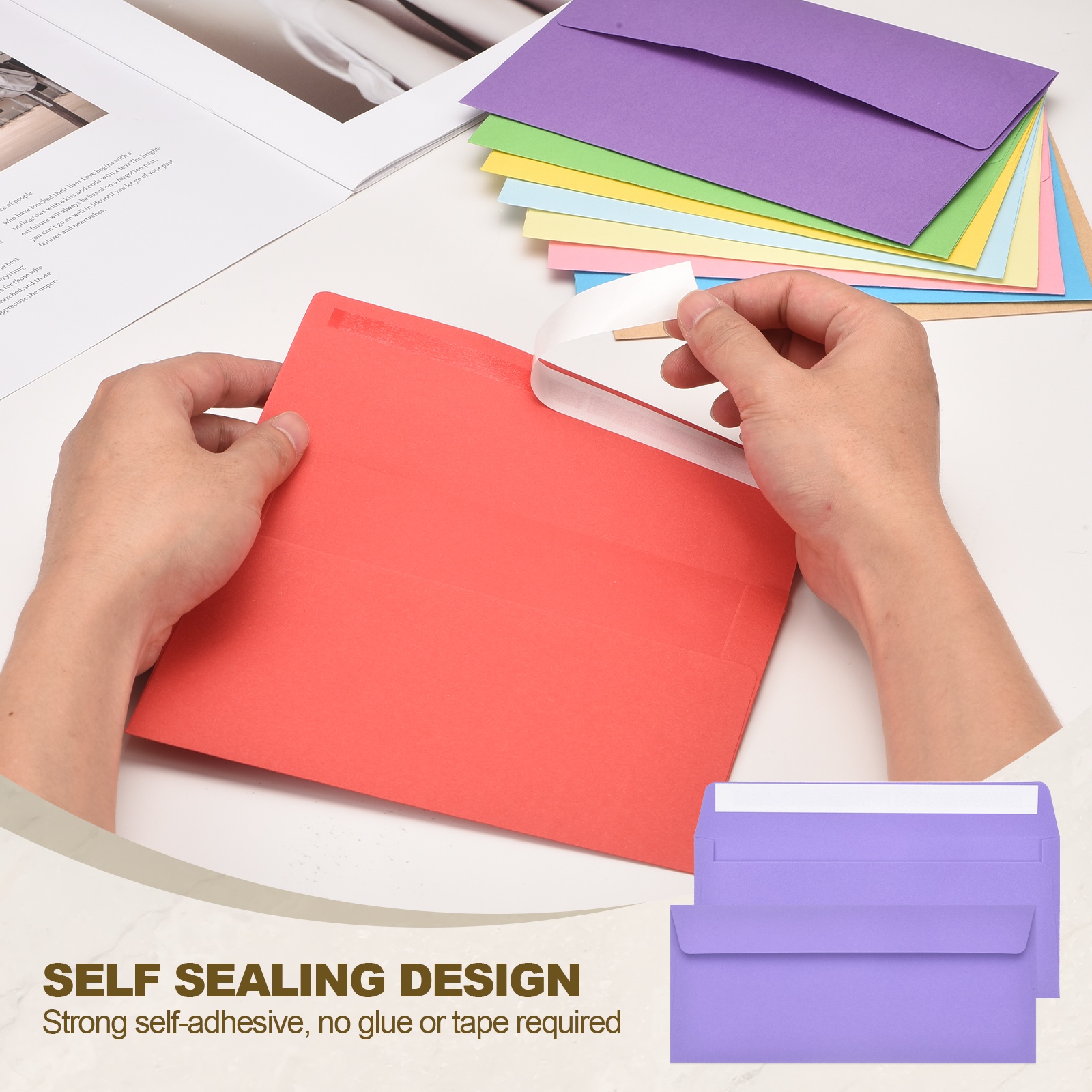 24Pcs 24.1cmx10.5cm Colored Se – Letter Envelope Kraft recenzja i cena