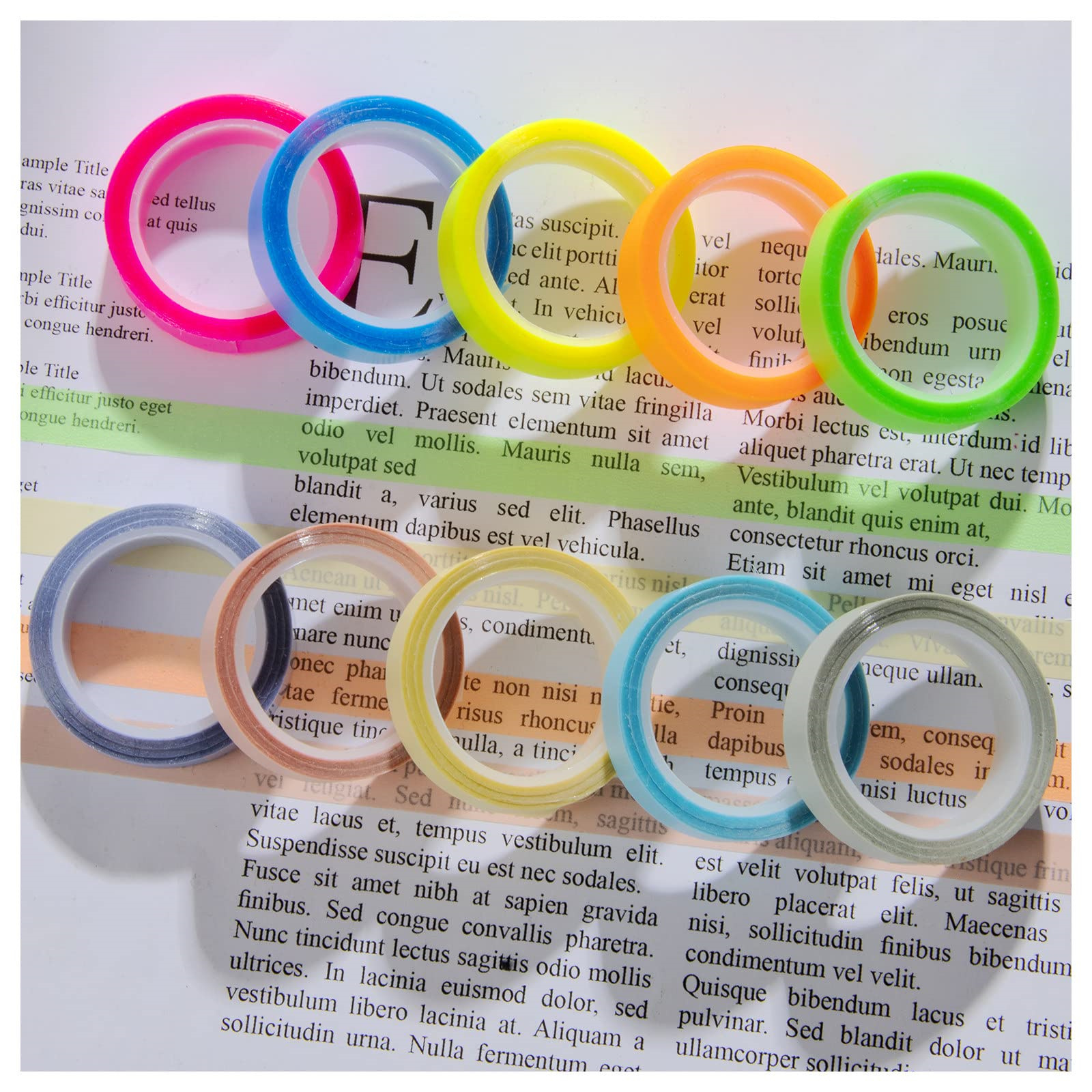 10 Rolls Morandi/Fluorescent H – Correction Tape Roller recenzja i cena
