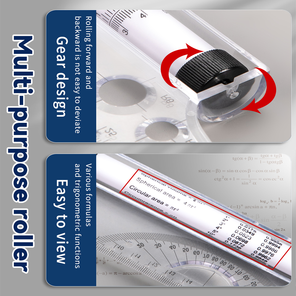 30cm Transparent Parallel Roll – Ruler Set Transparent recenzja i cena