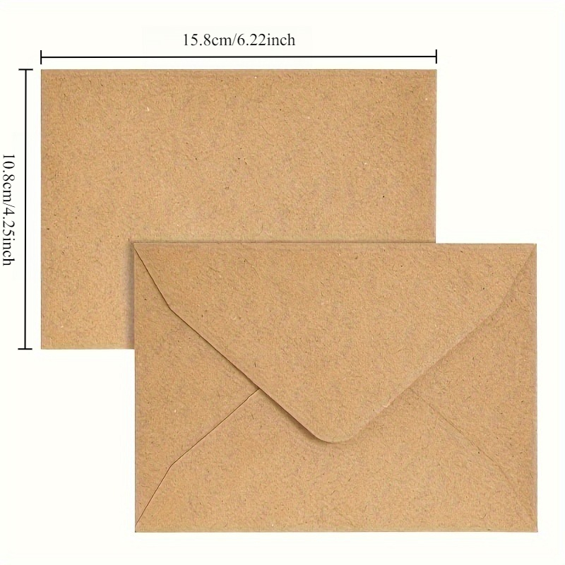50/100pcs Kraft Paper Envelope – Letter Envelope Kraft recenzja i cena