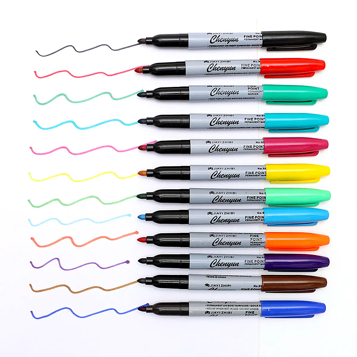 12PCS Permanent Fine Point Pen – Whiteboard Marker Set recenzja i cena