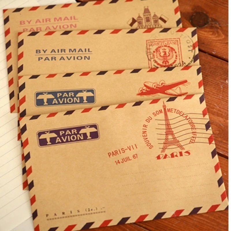 10pcs 9.7*7.5cm  Retro Popular – Letter Envelope Kraft recenzja i cena