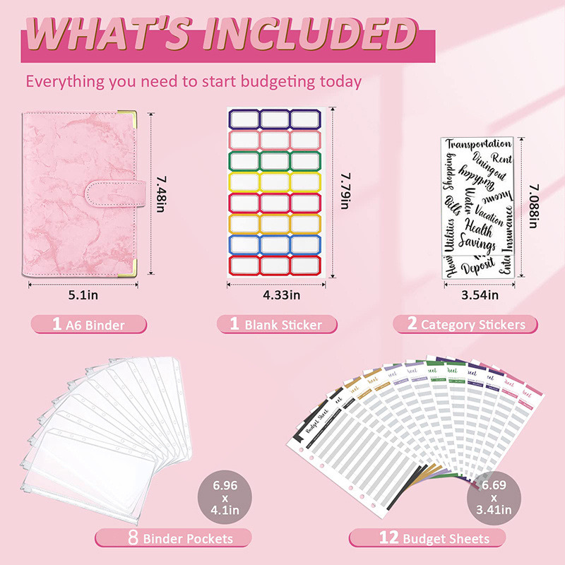 A6 Budget Binder with Cash Env – Planner Weekly Budget recenzja i cena
