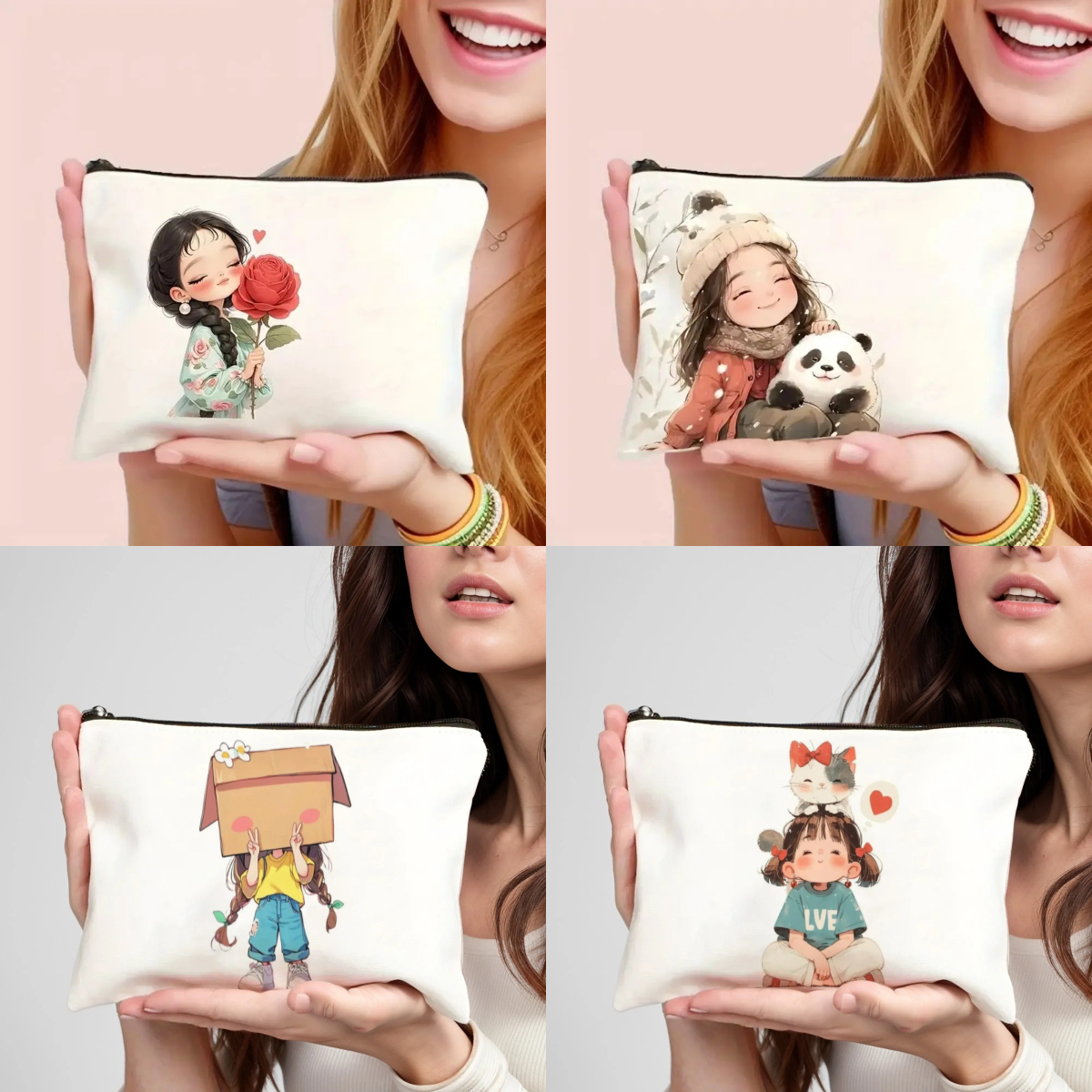Vintage Chic Makeup Bags Zippe – Pencil Case Large recenzja i cena