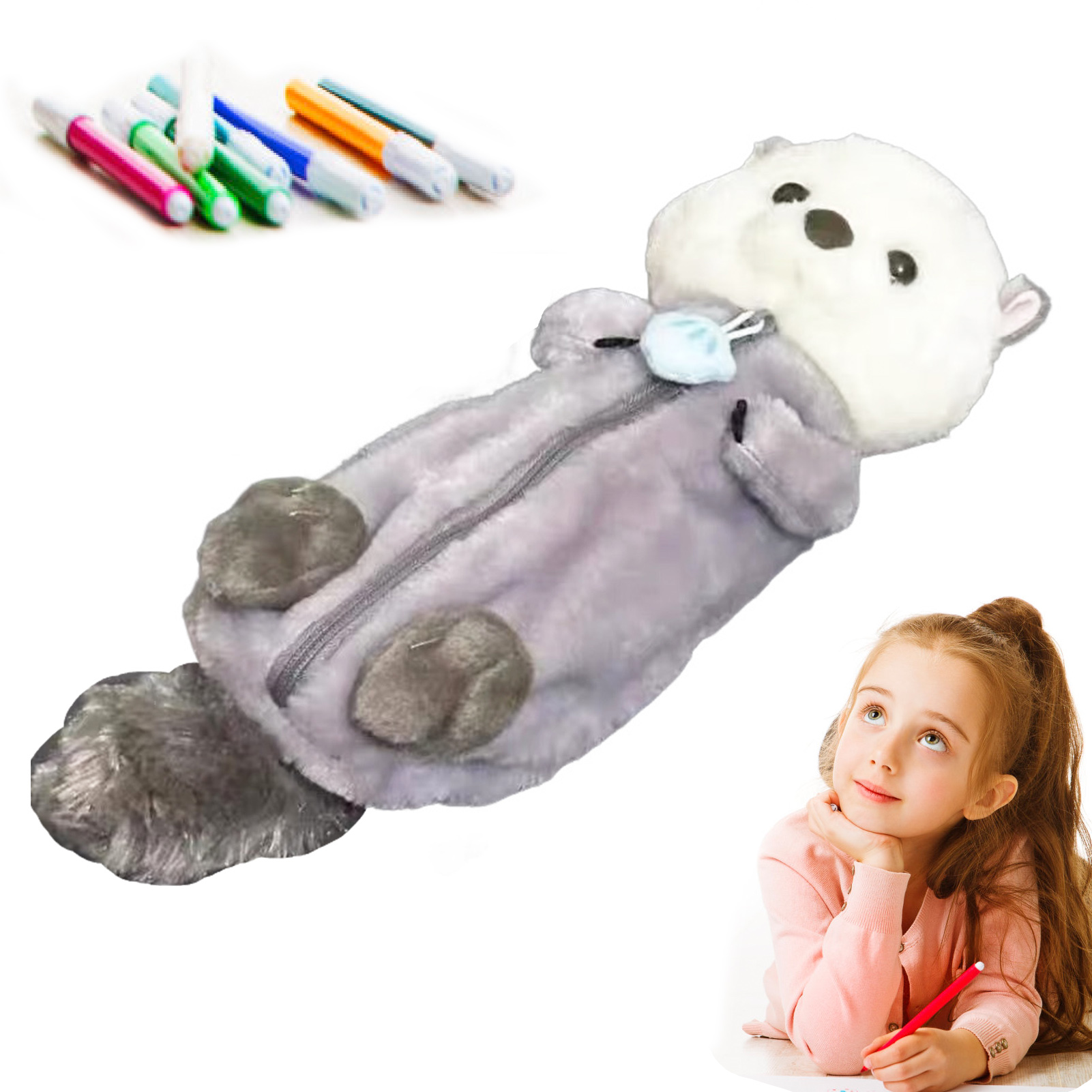 Creative Plush Toy Pencil Case – Stationery Supplier recenzja i cena