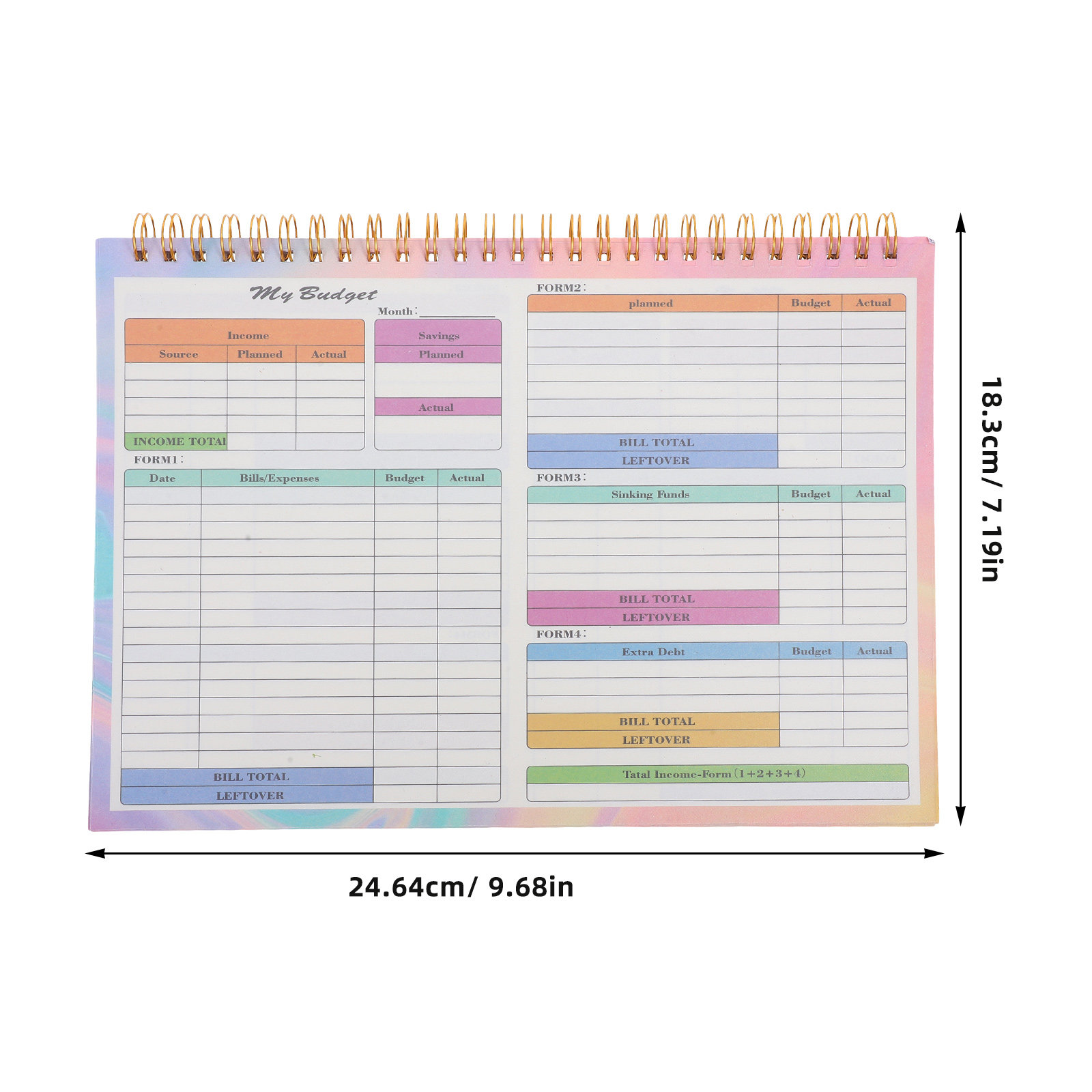 B5 Daily Weekly Financial Ledg – Planner Weekly Budget recenzja i cena