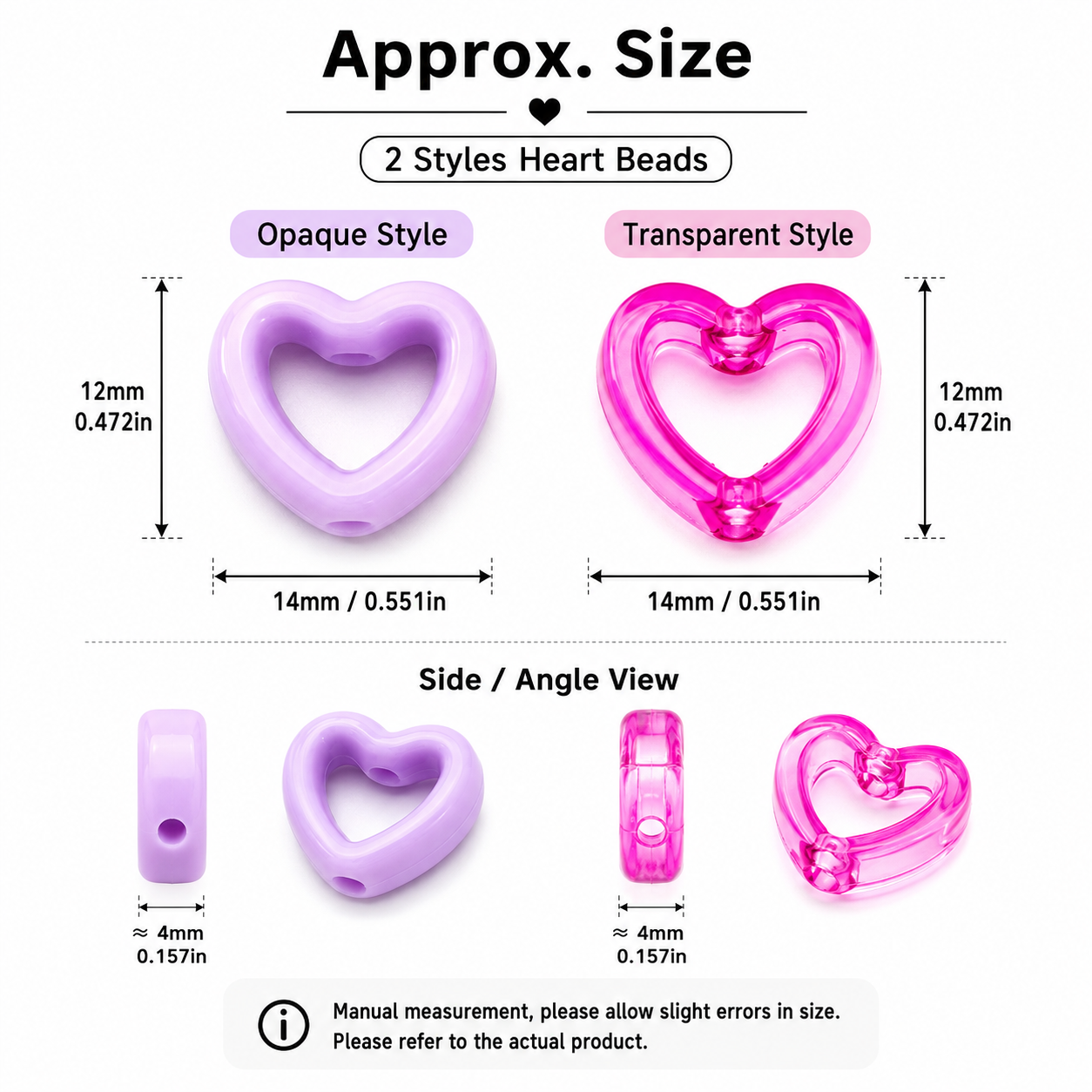 30Pcs Multicolor Clear Heart A – Stationery Supplier recenzja i cena