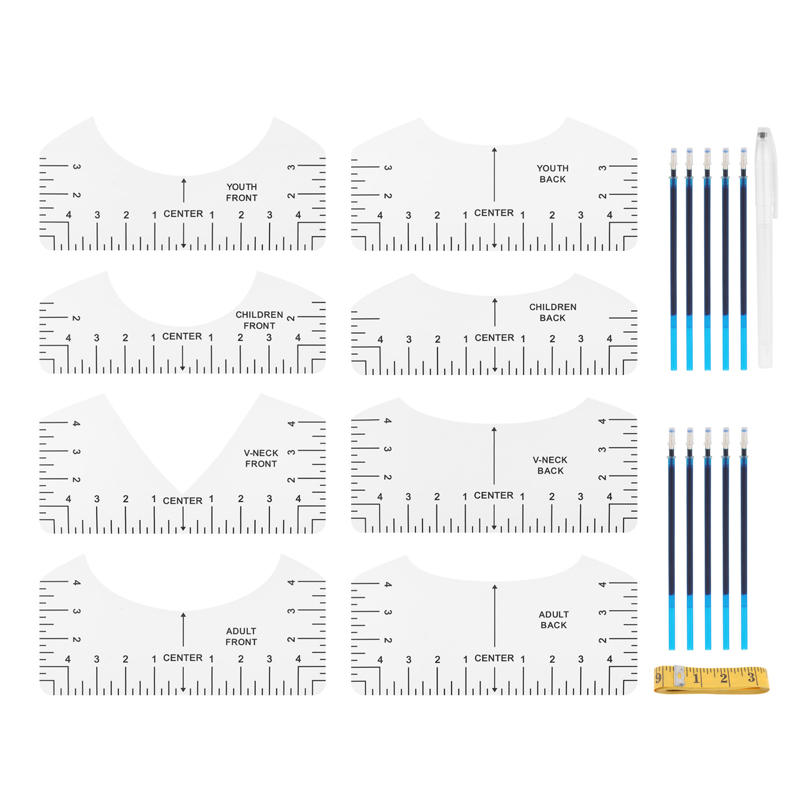Transparent T-shirt Ruler Guid – Ruler Set Transparent recenzja i cena