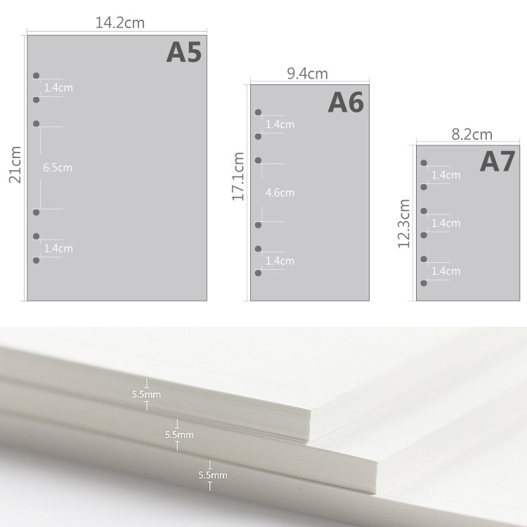 45 Sheets A5 A6A7 Loose Leaf N – Notebook Dotted A5 recenzja i cena