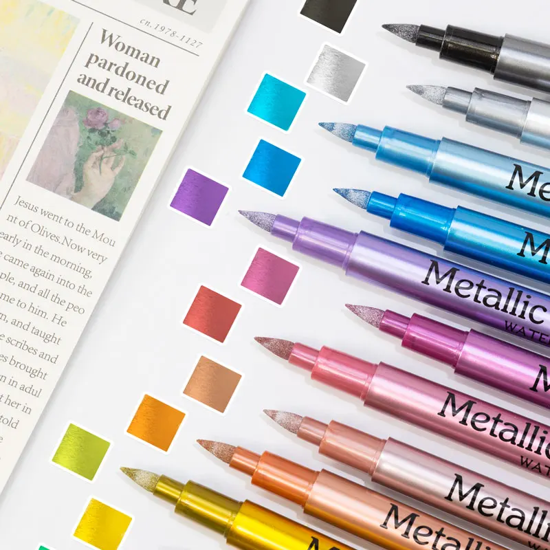 24 Colors Metallic Acrylic Pai – Whiteboard Marker Set recenzja i cena