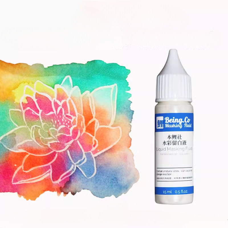 White/Blue Watercolor Masking  – Correction Fluid White recenzja i cena