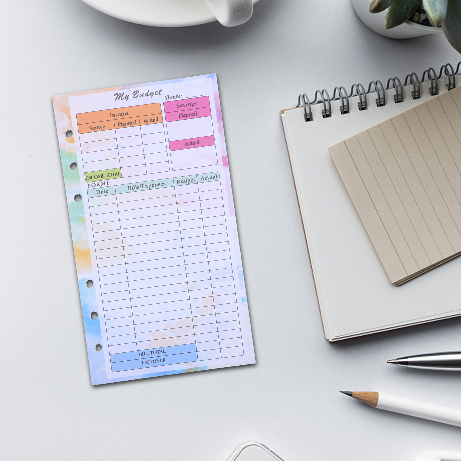 14 Sheets A6 Budget Planner Re – Planner Weekly Budget recenzja i cena