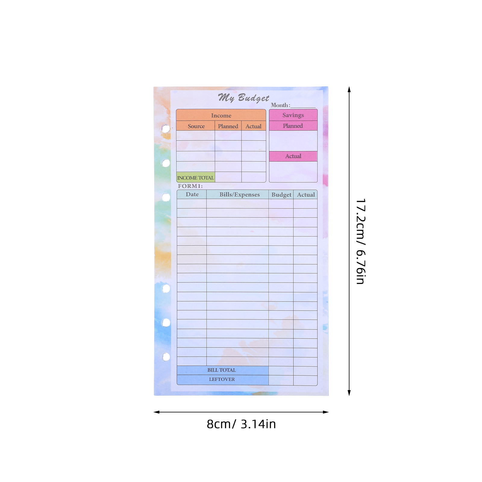 14 Sheets A6 Budget Planner Re – Planner Weekly Budget recenzja i cena