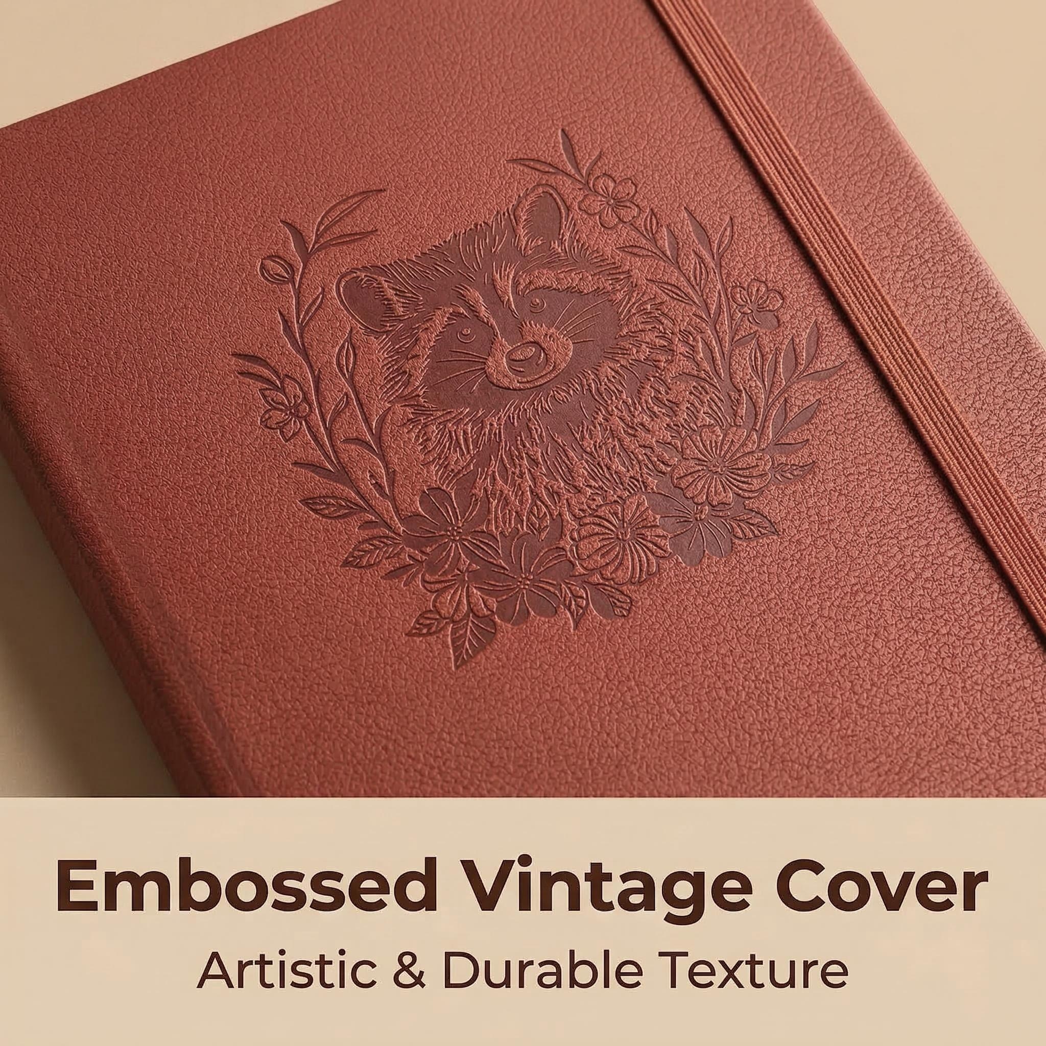 A5 Embossed Raccoon Dot Grid J – Notebook Dotted A5 recenzja i cena