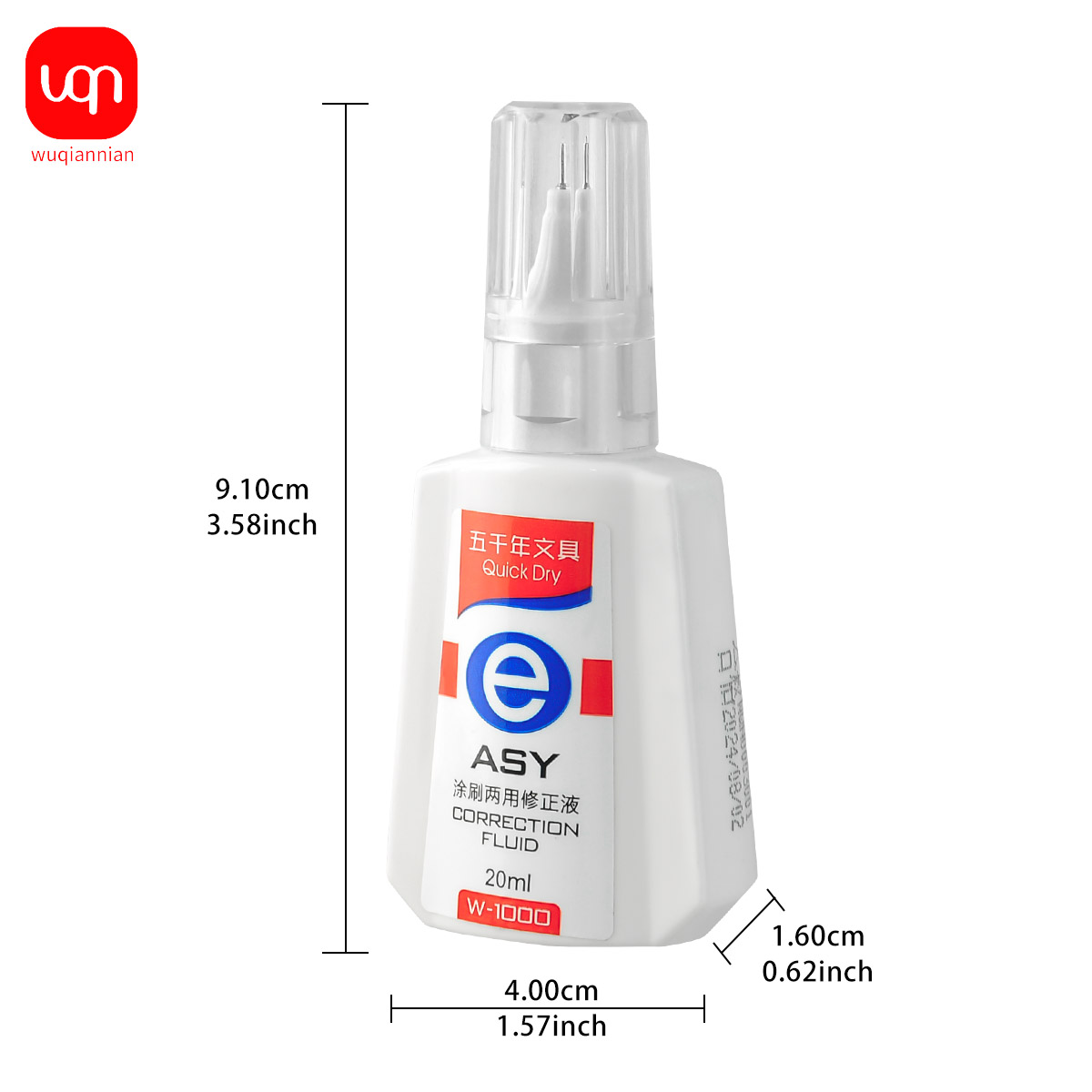 WQN Quick-Dry Correction Fluid – Correction Fluid White recenzja i cena
