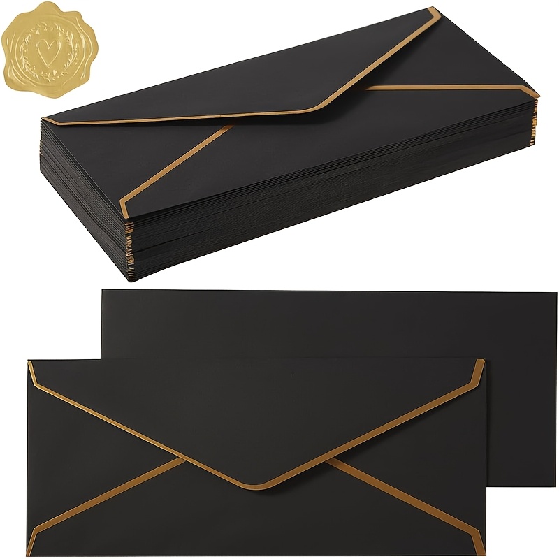 10 PCS  High-end Black Envelop – Letter Envelope Kraft recenzja i cena