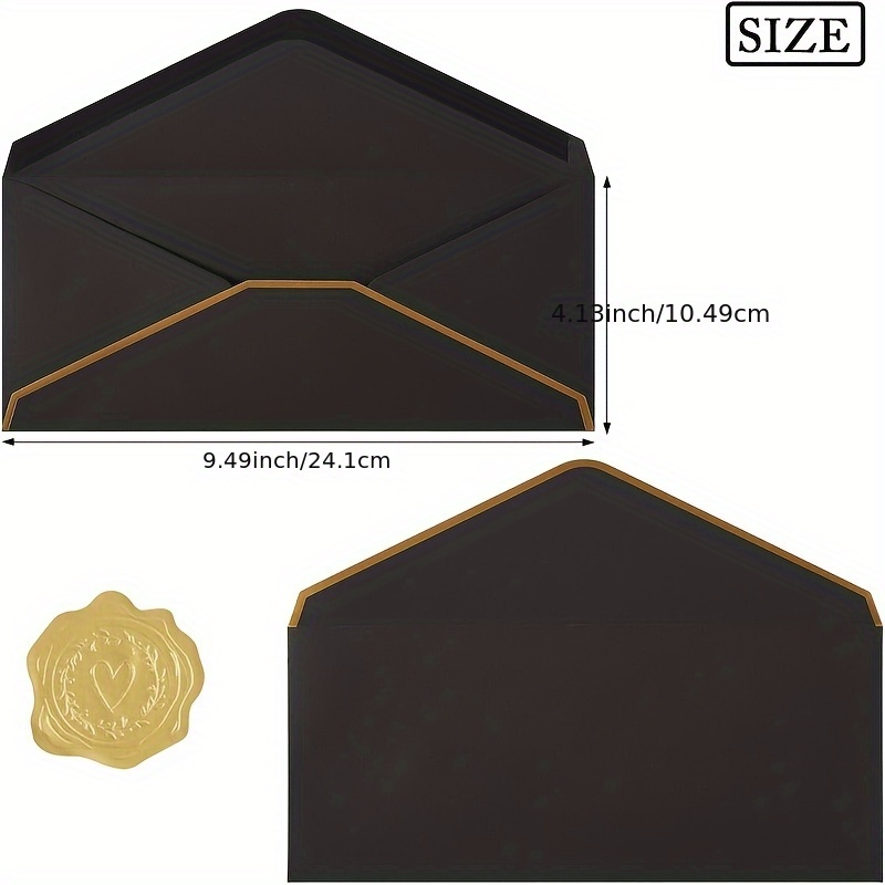 10 PCS  High-end Black Envelop – Letter Envelope Kraft recenzja i cena