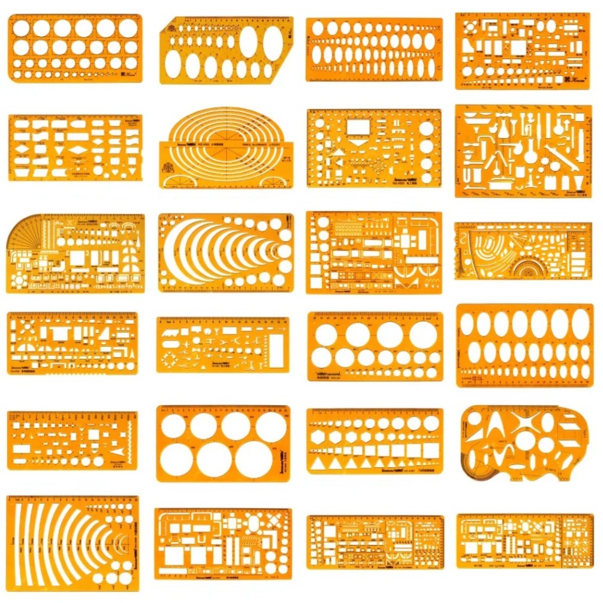 Geometric Drawing Template Set – Ruler Set Transparent recenzja i cena