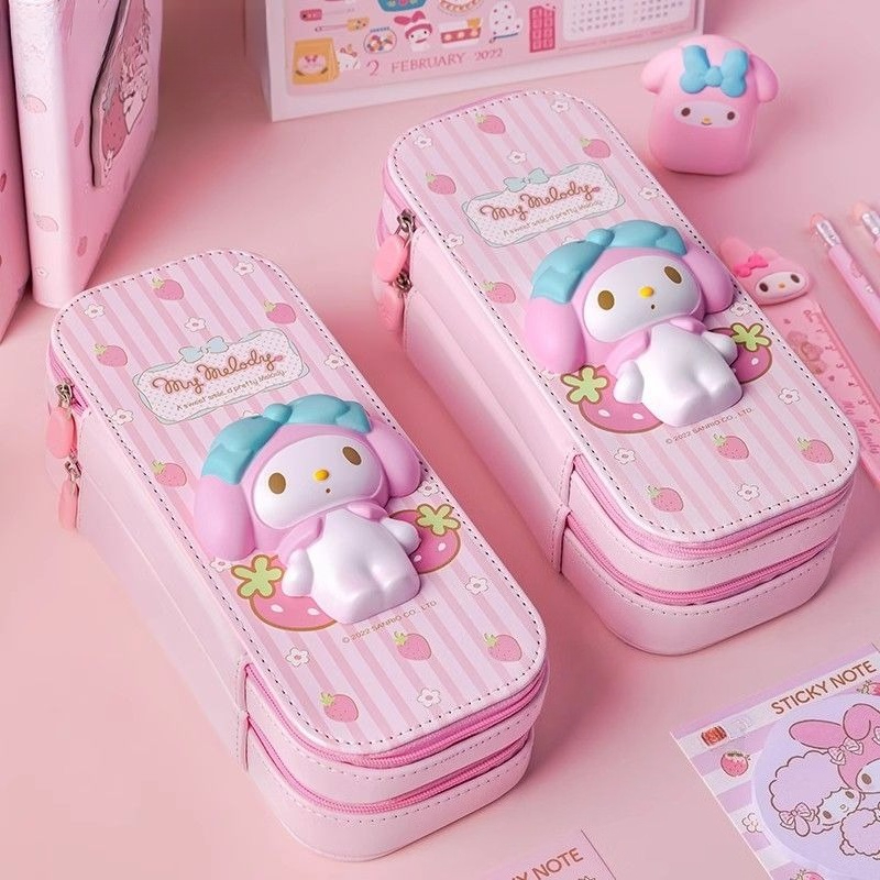 Sanrio 3D Kuromi Melody Double – Pencil Case Large recenzja i cena