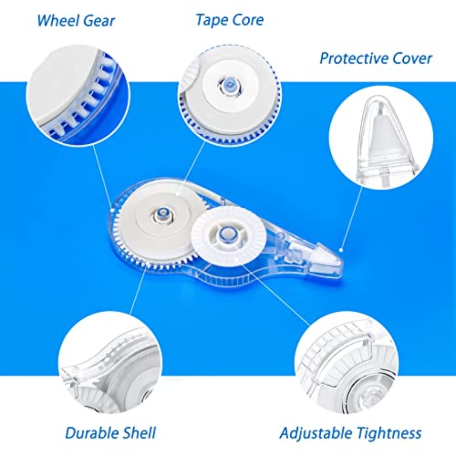 White Correction Tape 10 Pack, – Correction Tape Roller recenzja i cena