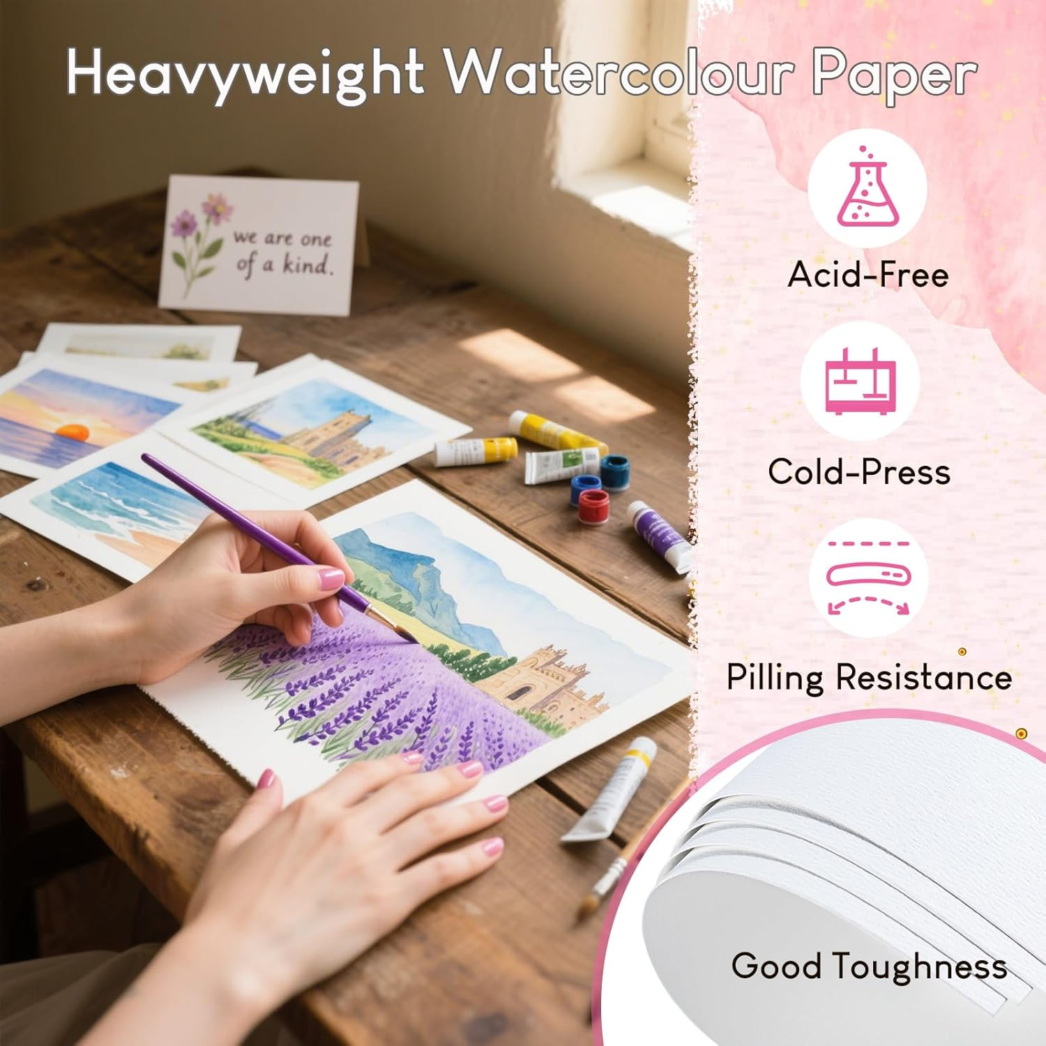 210x210mm 300GSM Watercolor Sk – Art Sketchbook Ring recenzja i cena