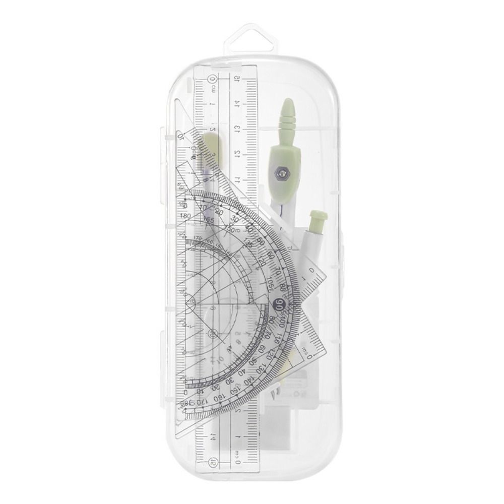 8PCS/Set Plastic Ruler Compass – Ruler Set Transparent recenzja i cena