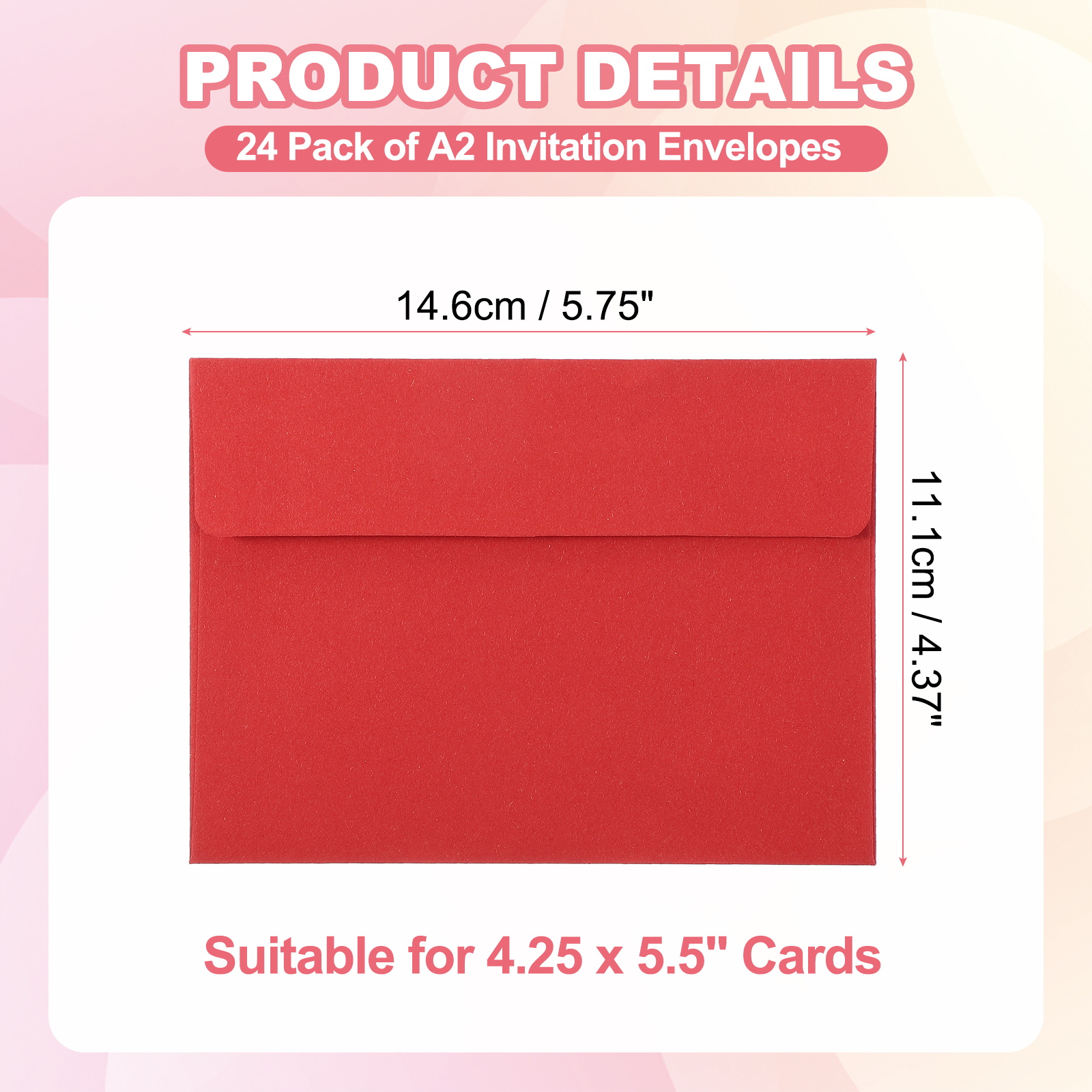 24Pcs A2 Envelopes Self Seal 1 – Letter Envelope Kraft recenzja i cena