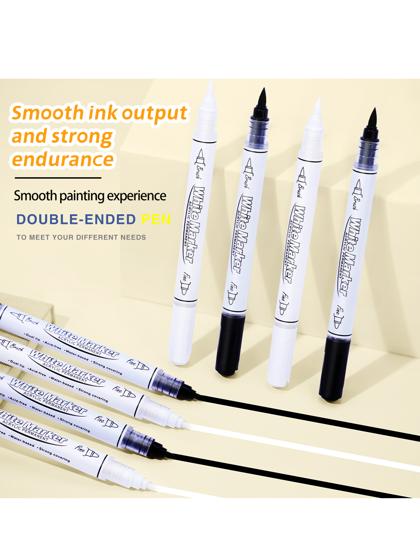 Black/White Large Capacity Dua – Whiteboard Marker Set recenzja i cena